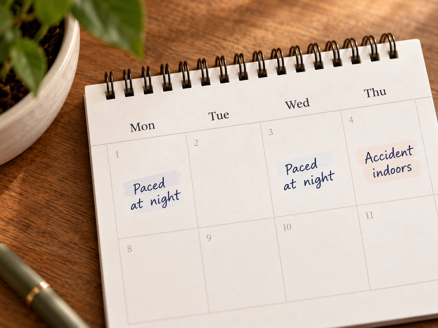 Cozy-Pet-Care-Planner-on-Wooden-Desk